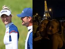 Nelly Korda poses by the Eiffel Tower as she shares 9 pictures from the 2024 Paris Olympics