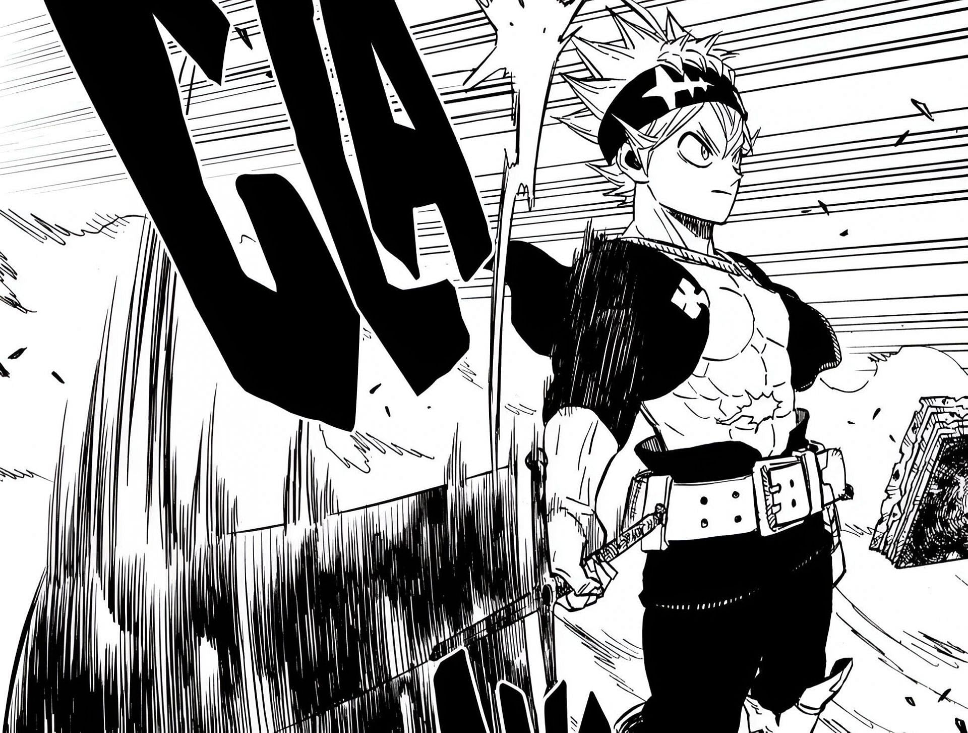 Asta as seen in the manga (Image via Shueisha)