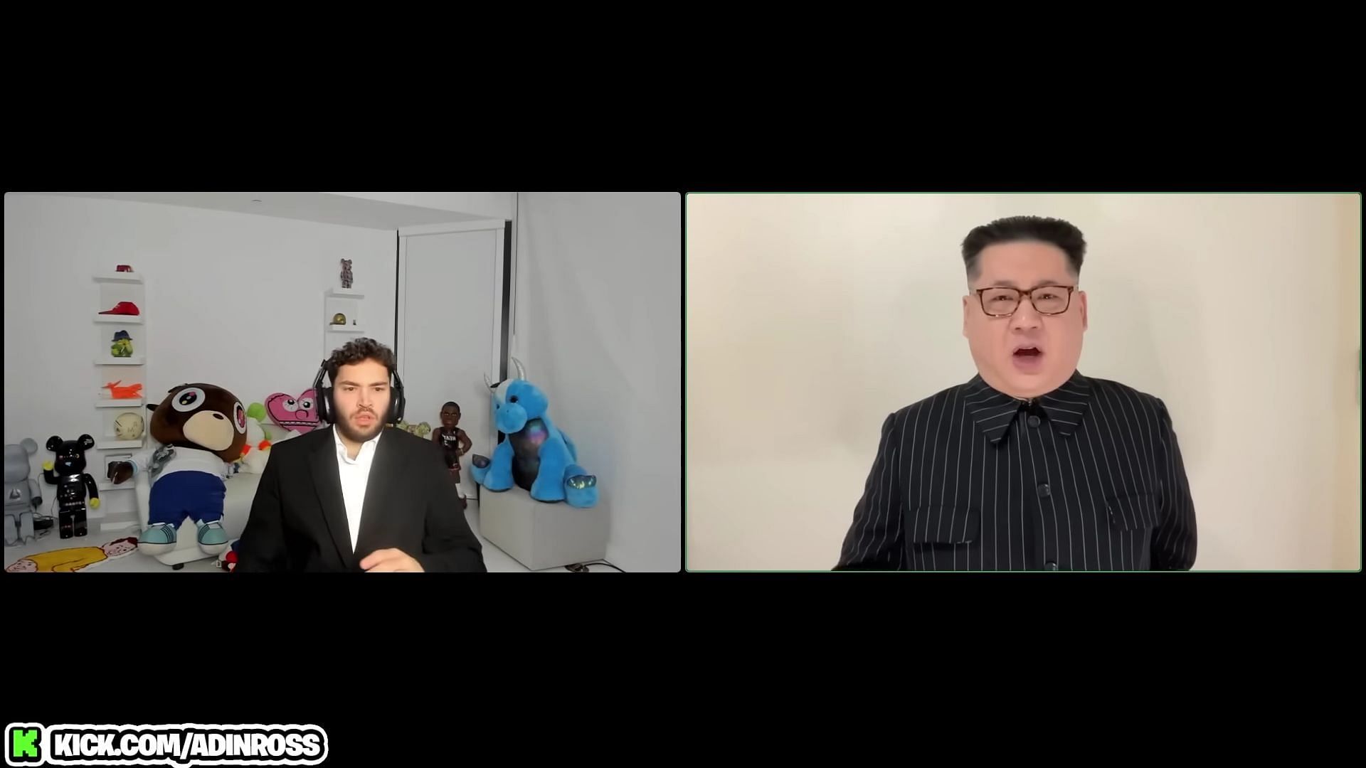 Back in September 2023, Adin trolled his fans into thinking that the North Korean leader, Kim Jong Un, would appear on his stream (Image via Adin Live, YouTube)