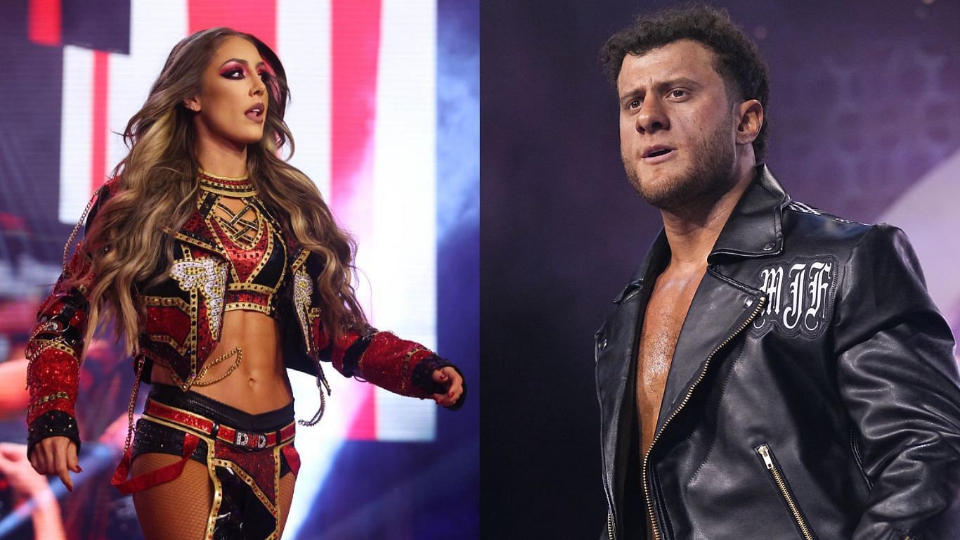 Britt Baker (left), MJF (right) [Image source: AEW Facebook &amp; Britt Baker Instagram]