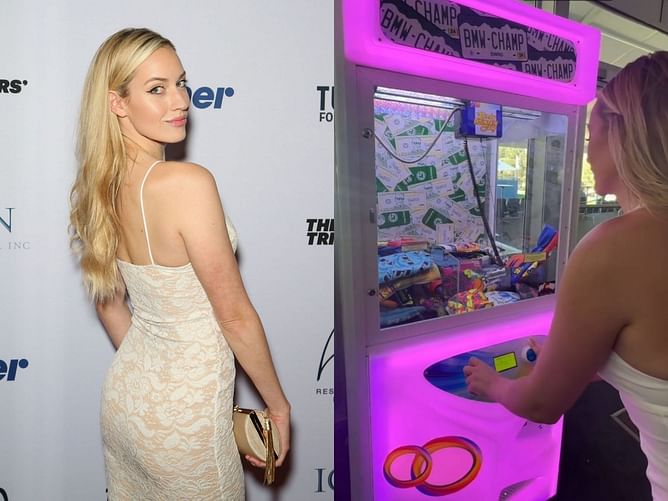 “Hope it goes better for you than it did for me” - Paige Spiranac gets humbled by a claw machine at the 2024 BMW Championship