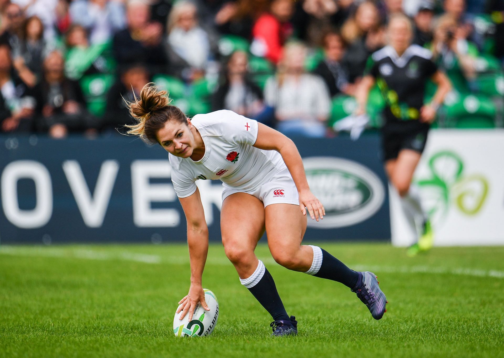 Amy Wilson-Hardy at the Rugby World Cup (Image via: Getty Images)