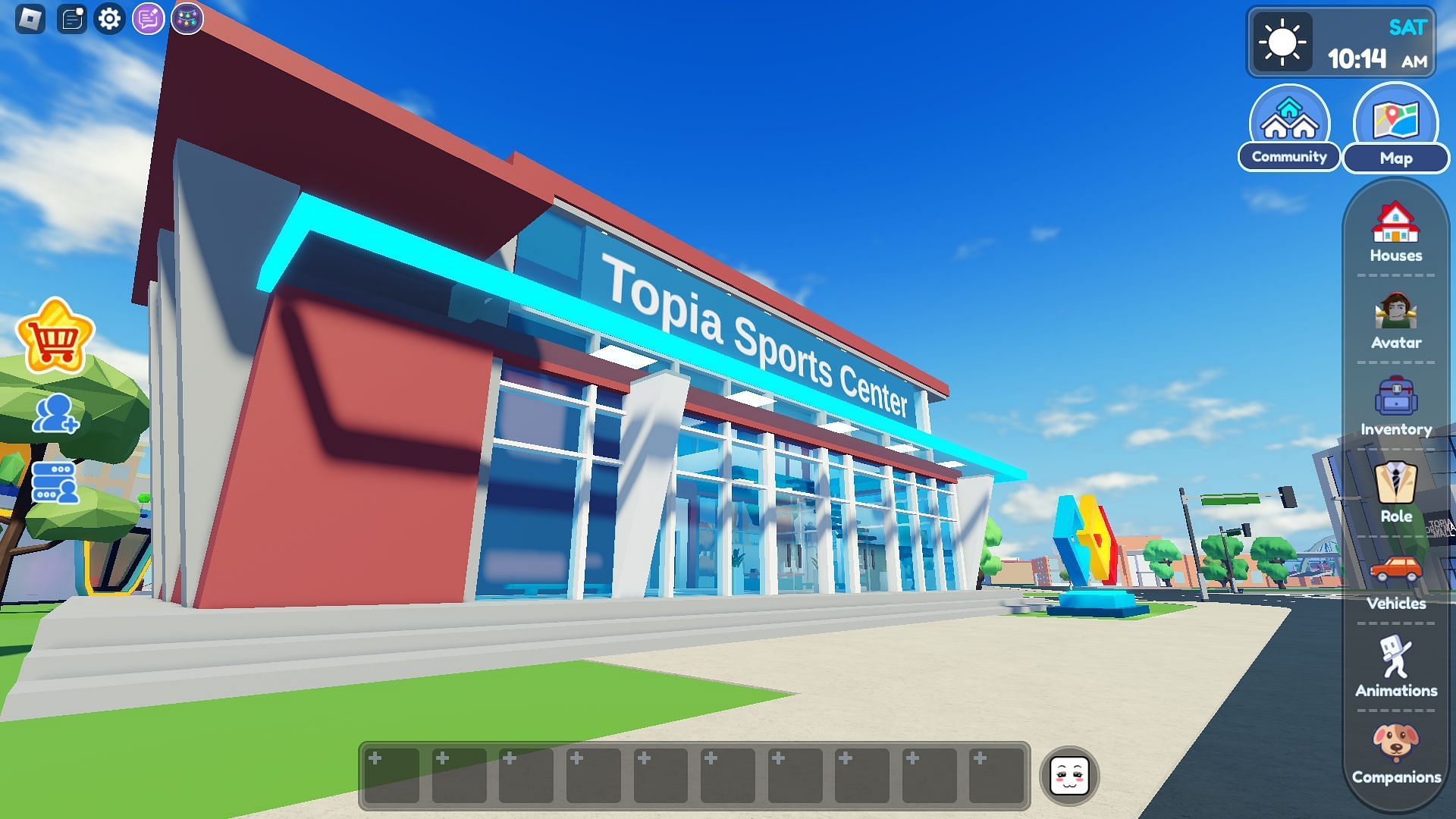 Exploring Topia City (Image via Roblox)