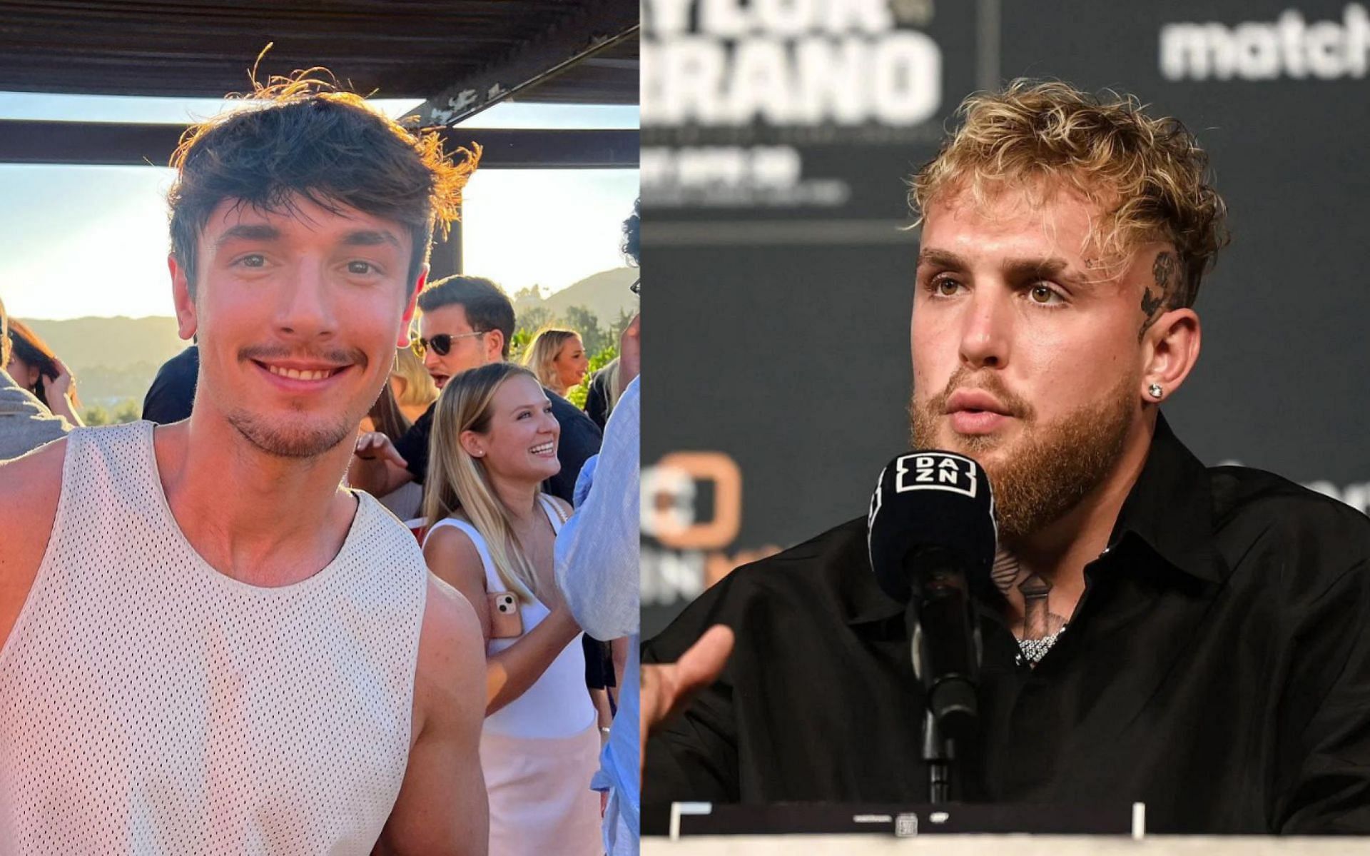 Bryce Hall (left), Jake Paul (right) [Images courtesy: @brycehall on Instagram and Getty]