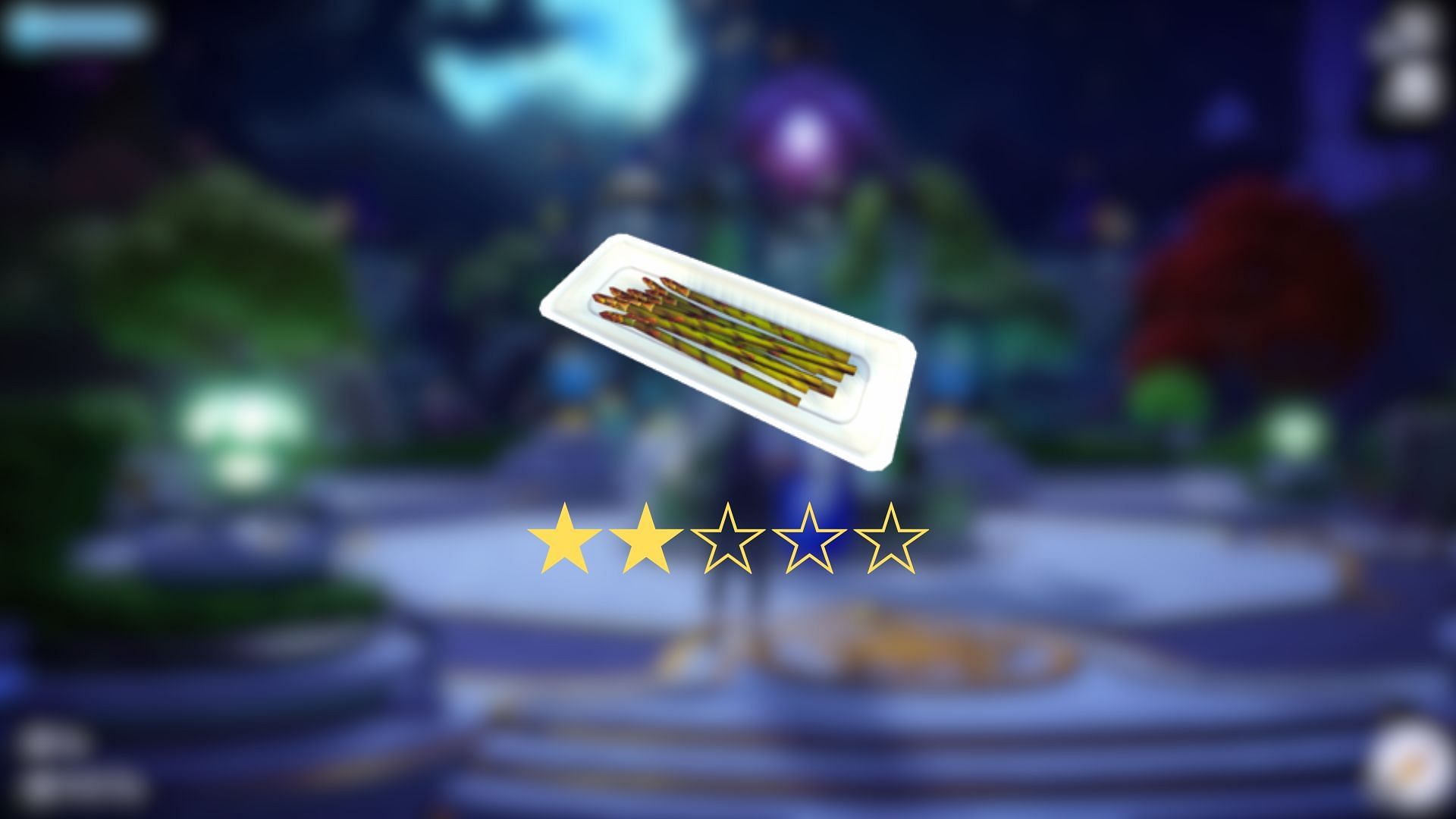 A guide for cooking Roasted Asparagus in Disney Dreamlight Valley (Image via Gameloft)