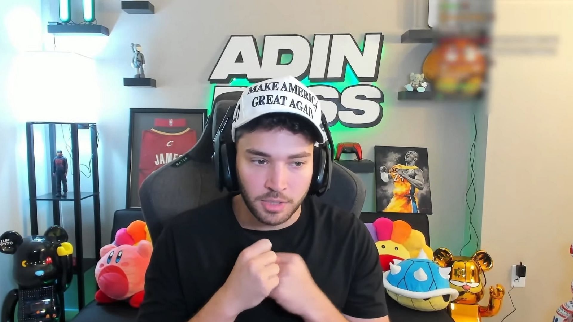 Adin Ross comments on the DDOS attacks on X which delayed Elon Musk