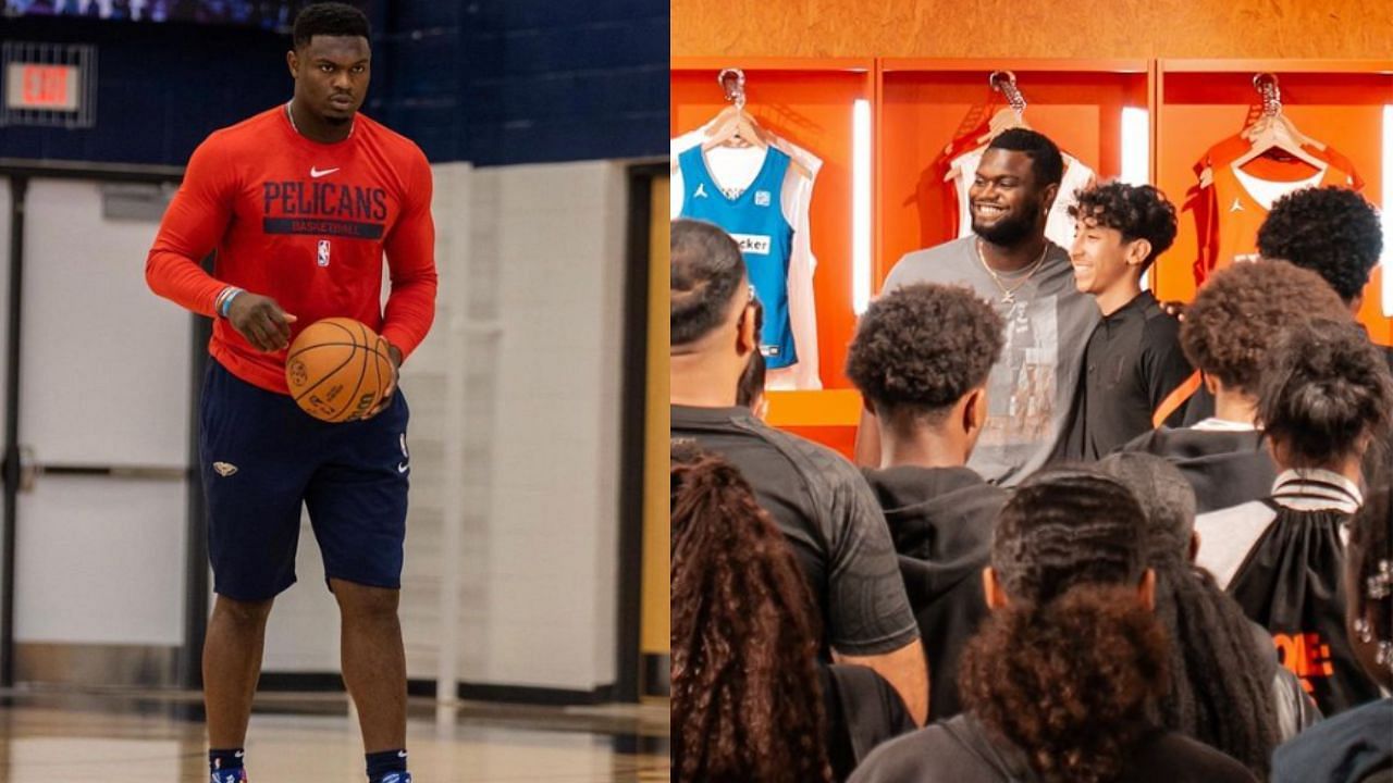 Basketball fans react to a report of Zion Williamson wanting to play at 272 pounds next season. [photo: @zionwilliamson]