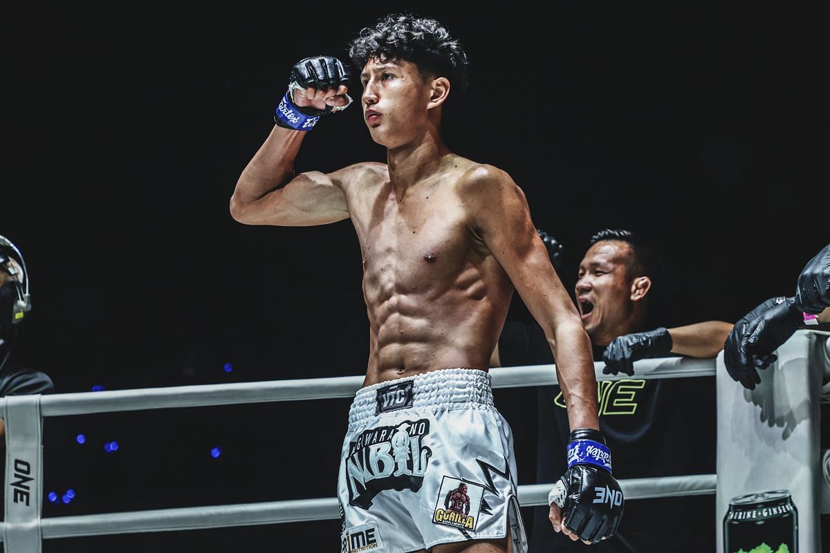 Nabil Anane looks back at his victory dance at ONE Fight Night 24. -- Photo by ONE Championship