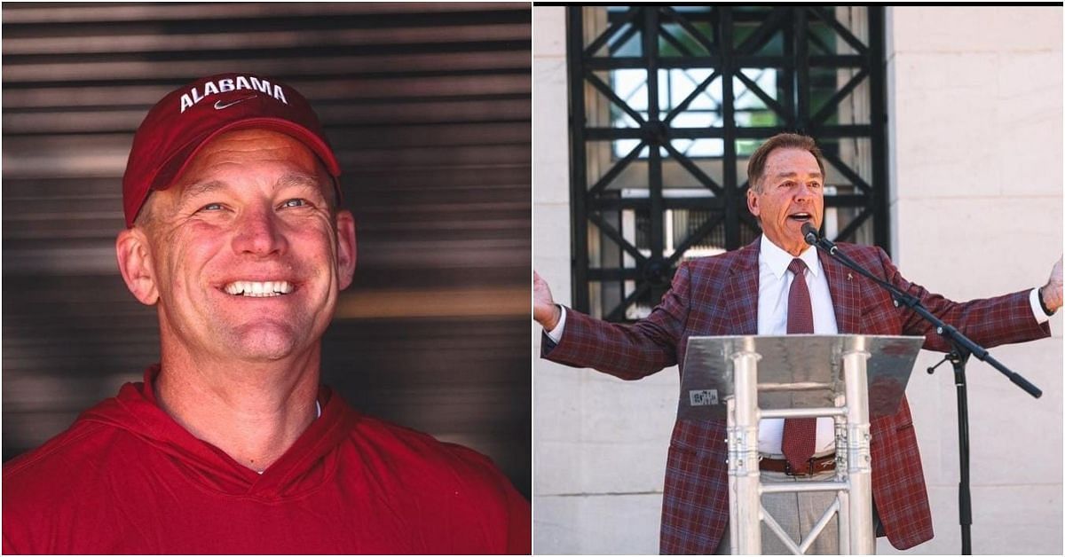 Nick Saban and Kalen DeBoer (Credits: Alabama football Instagram