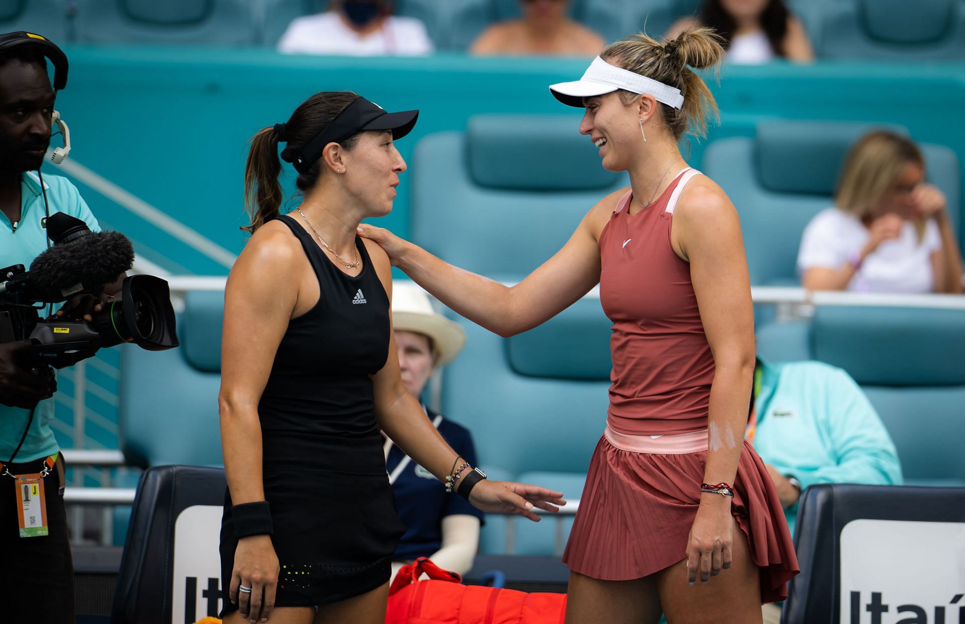 Jessica Pegula (L) and Paula Badosa (R) [Source: Getty]