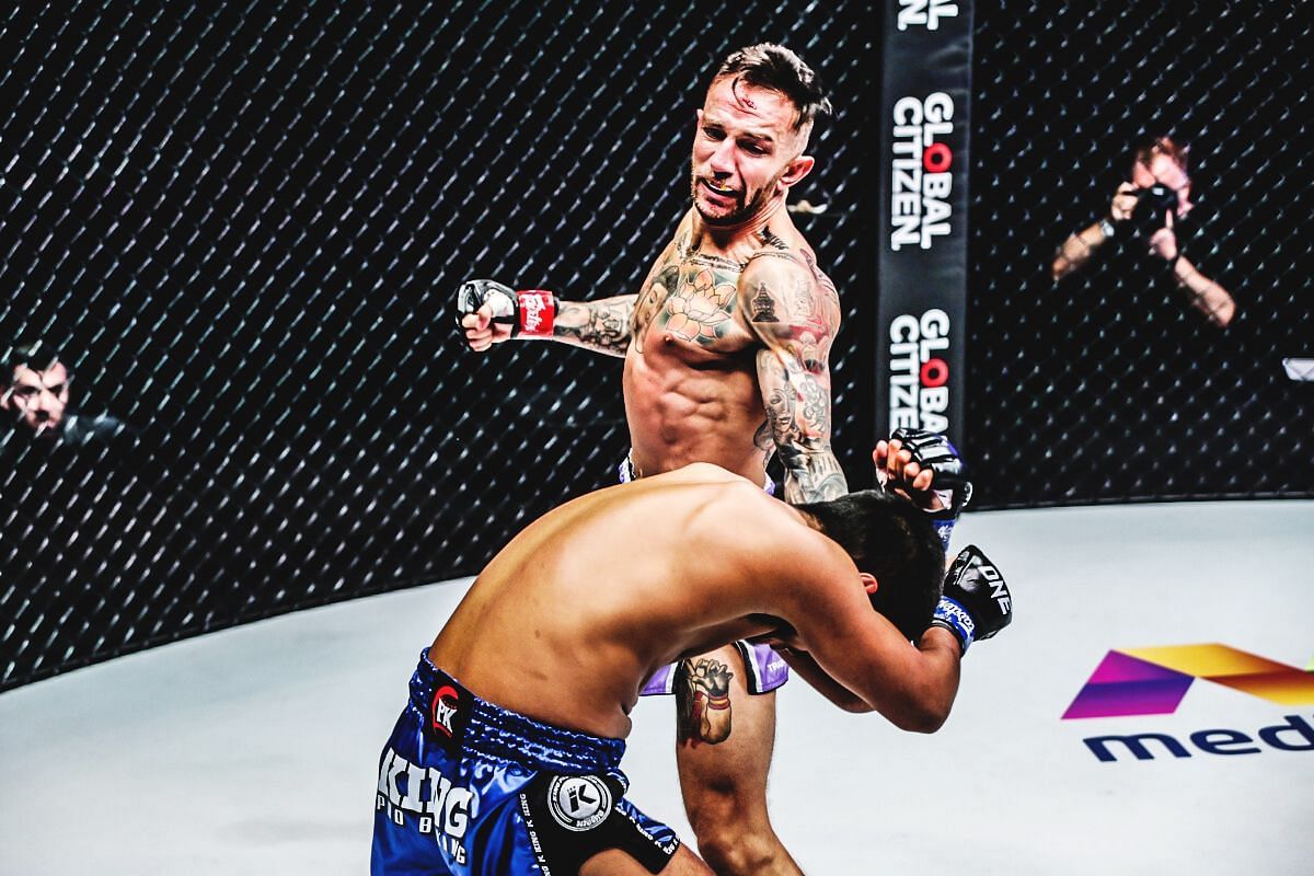 Liam Harrison pulled off a titanic comeback against Muangthai in April 2022. [Photo via: ONE Championship]