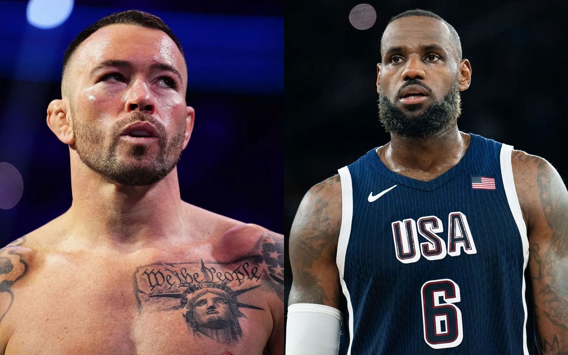 Colby Covington sounds off on LeBron James for carrying American flag at Paris Olympics [Image courtesy: Getty Images]