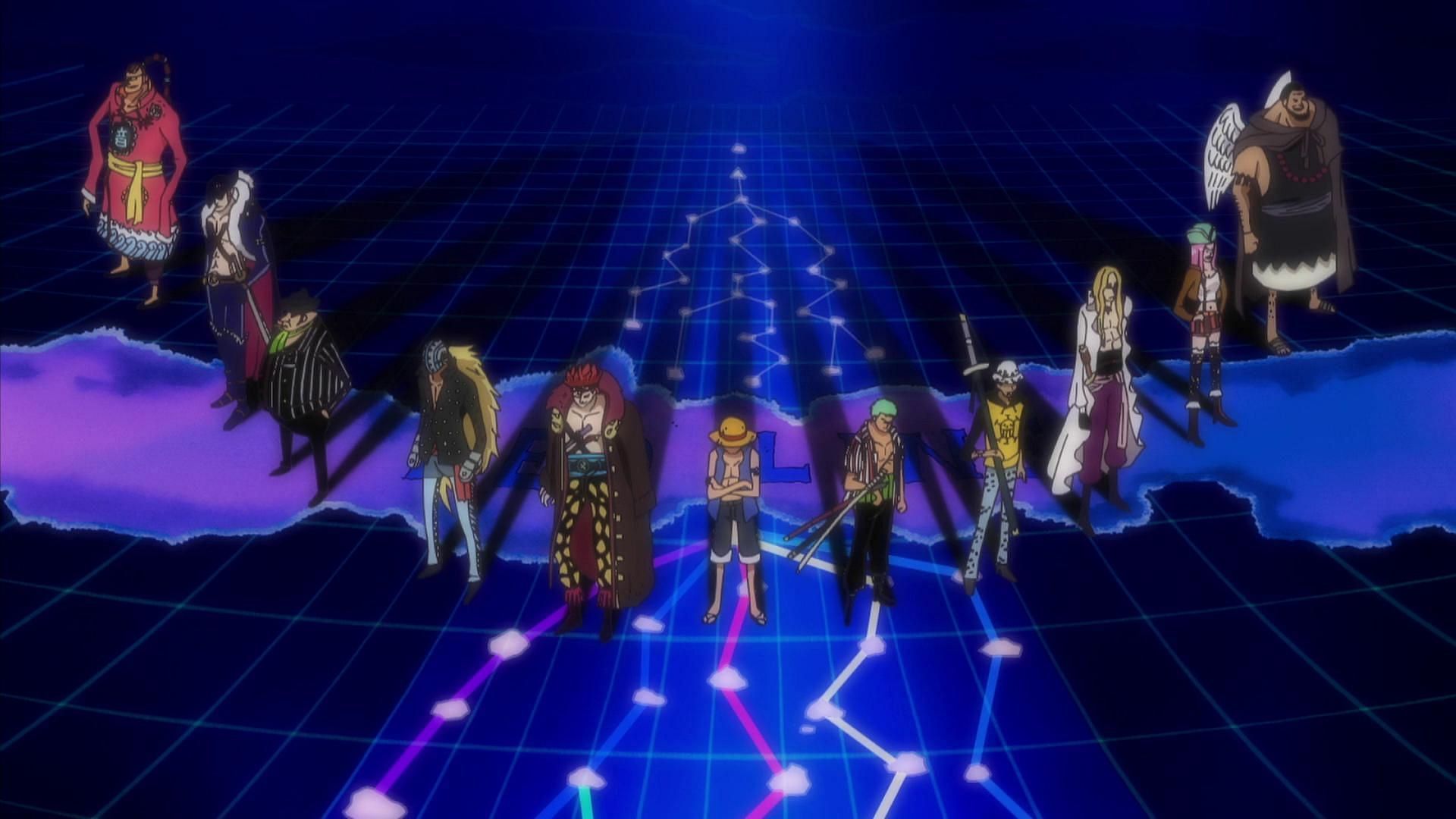 The Eleven Supernovas of the Worst Generation (Image via Toei Animation)