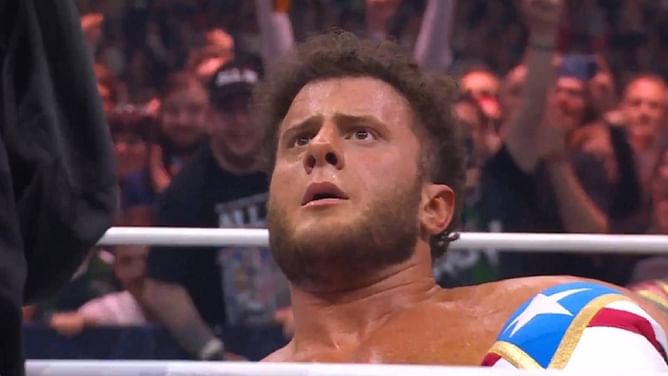 AEW star rumored to be WWE-bound shockingly appears at All In, costs MJF the title