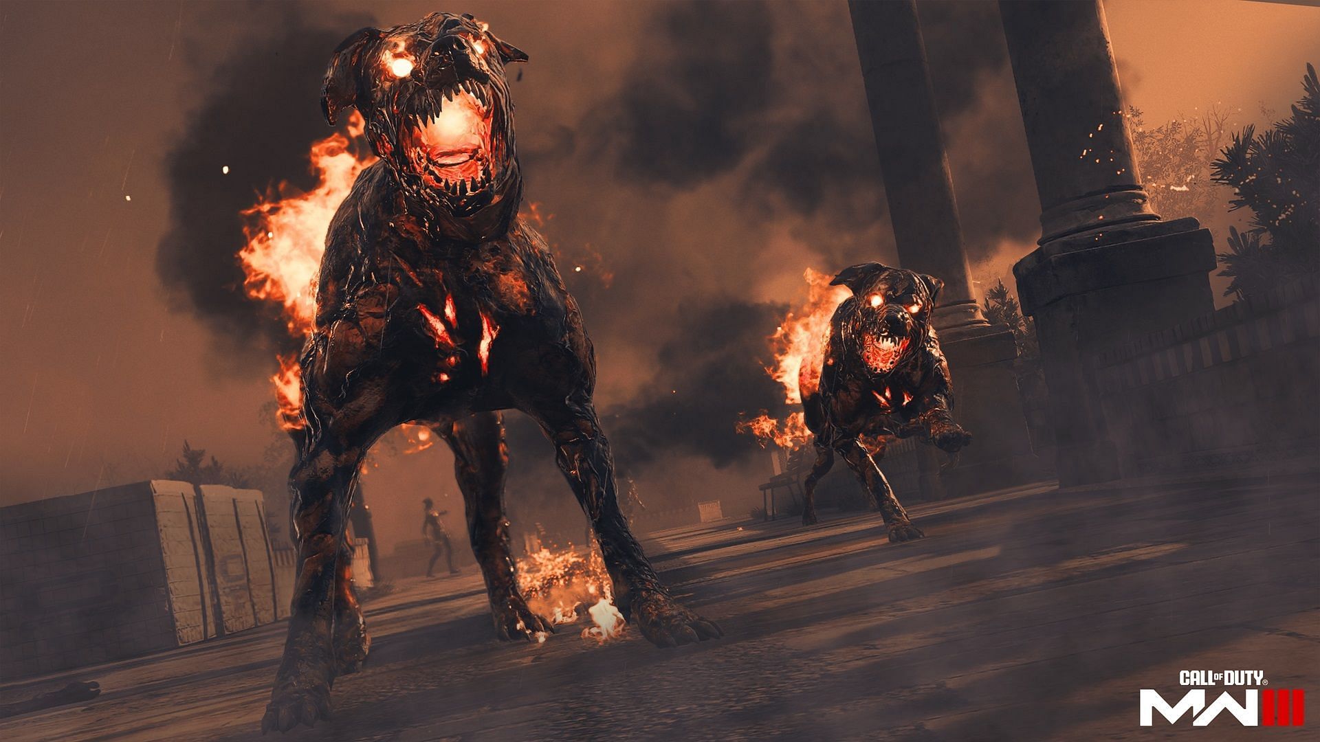 Two Hellhounds in MW3 Zombies