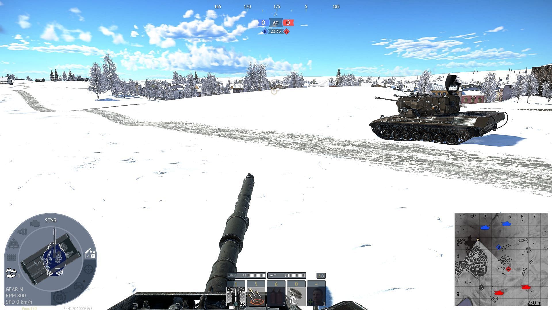 Teammates are not marked in Ground Simulator Battles (Image via Gaijin Entertainment)