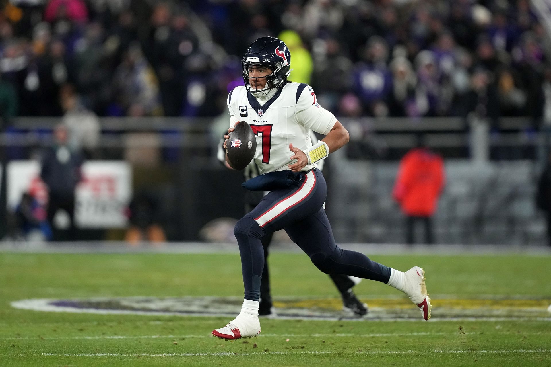 C.J. Stroud during AFC Divisional Playoffs - Houston Texans v Baltimore Ravens - Source: Getty