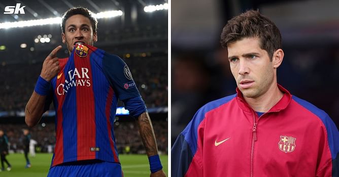 Neymar Jr sends heartfelt message to former teammate Sergi Roberto as he leaves Barcelona