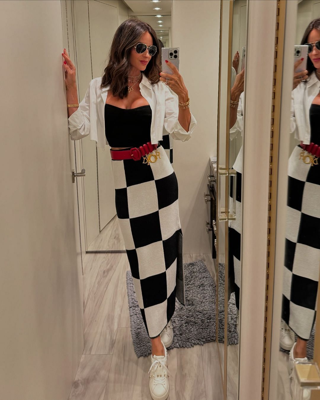 Inspiredlovers 57860-17240894475005-1920 Kyle Busch's wife Samantha turns heads in racing-inspired look at Michigan Sports  