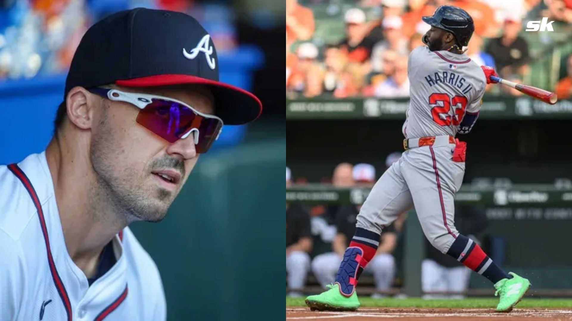 Atlanta Braves Sluggers Adam Duvall and Michael Harris II