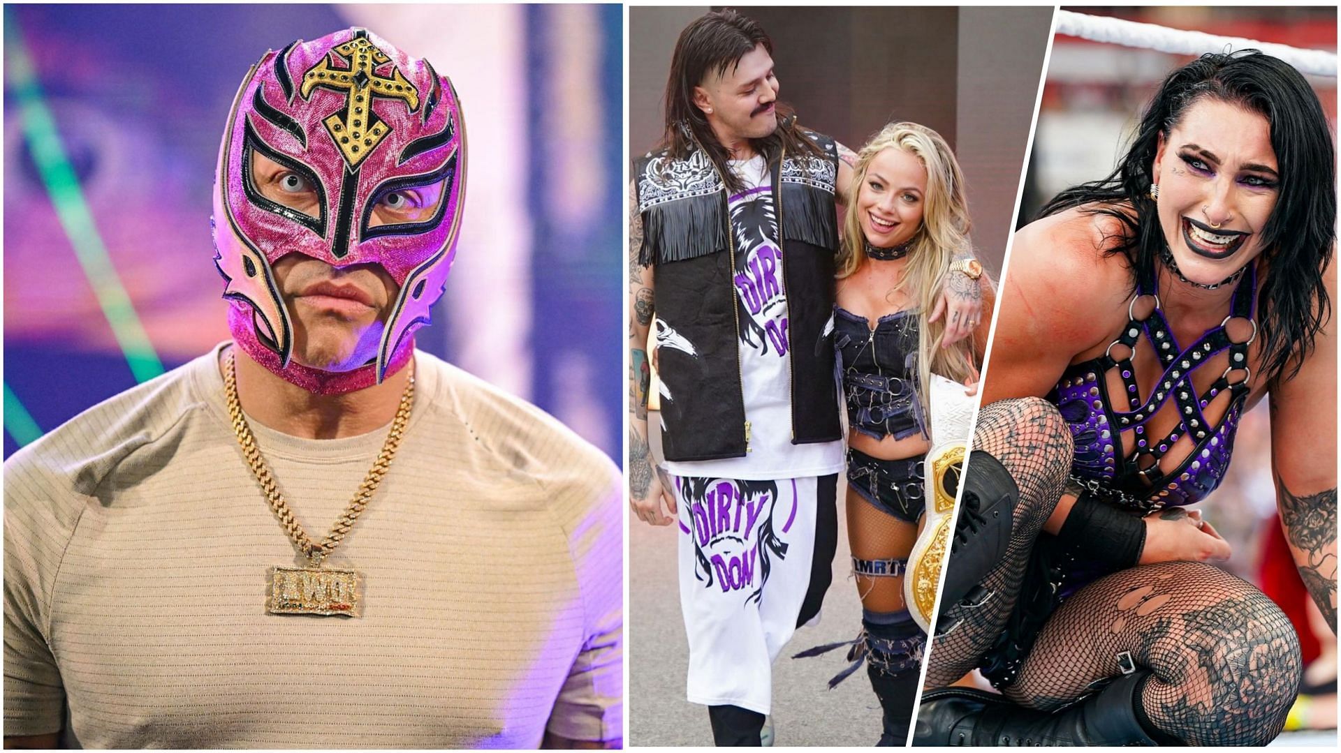 Rey Mysterio, Dominik Mysterio, Liv Morgan, Rhea Ripley