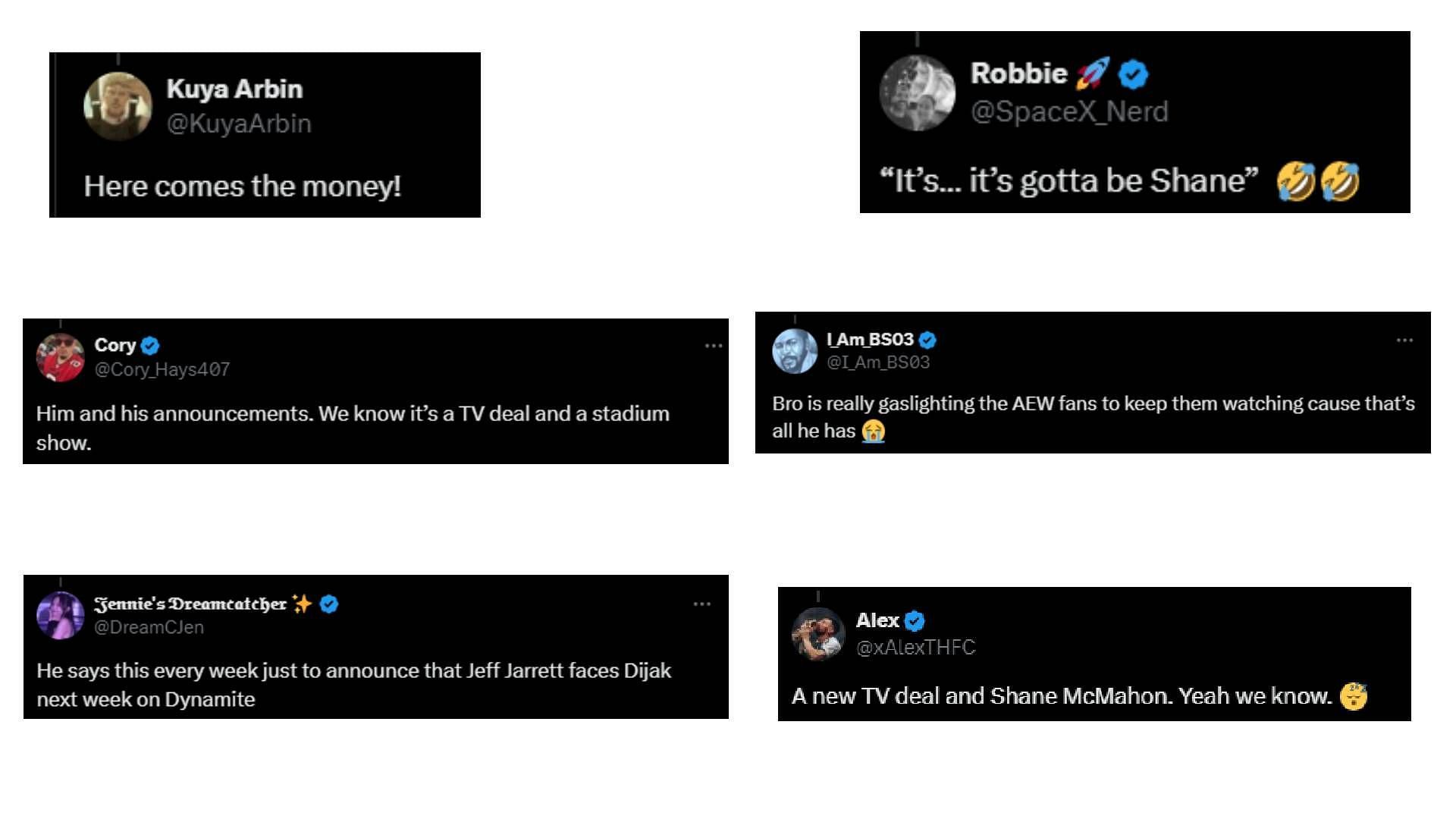 Screengrab of fan reactions (source: x.com)