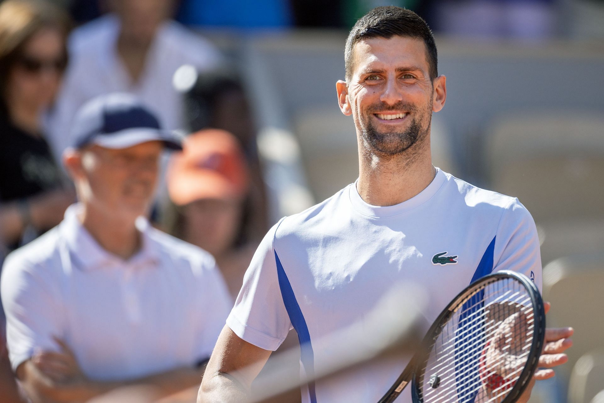 Novak Djokovic at the French Open 2024. (Photo: Getty)