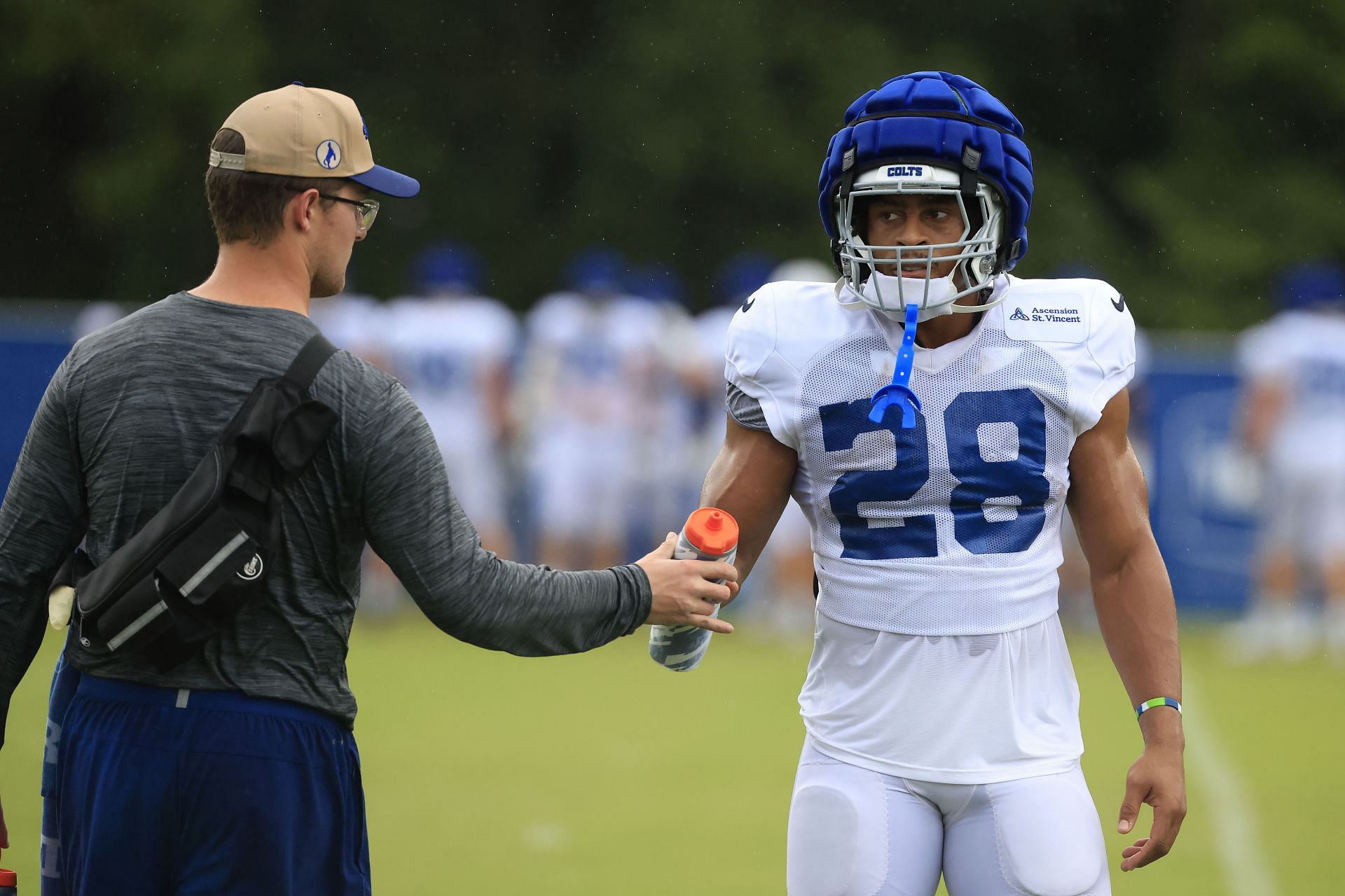 Jonathan Taylor during Indianapolis Colts &amp; Arizona Cardinals Joint Practice - Source: Getty