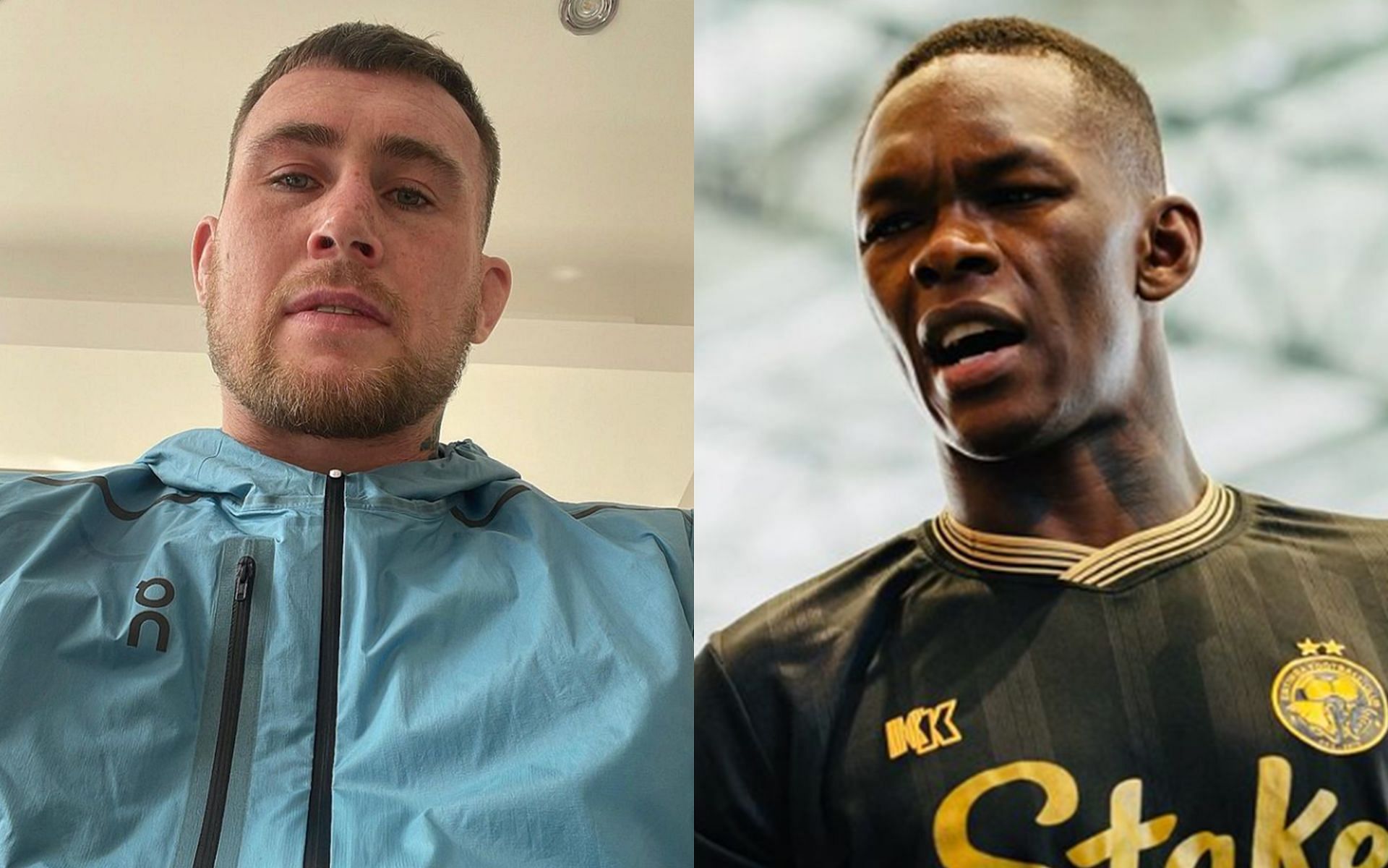 Darren Till (left) shared his experiences from the Dricus du Plessis fight with Israel Adesanya (right). [Images courtesy: @darrentill2.0 and @stylebender on Instagram]