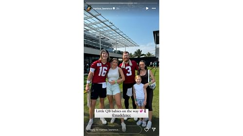 Trevor Lawrence's wife Marissa visits QB at Jacksonville Jaguars training camp [Image credit: @marissa_lawrence OG]