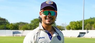 [WATCH] Jharkhand captain Ishan Kishan's lightning-quick run-out against Madhya Pradesh in the 2024 Buchi Babu Tournament