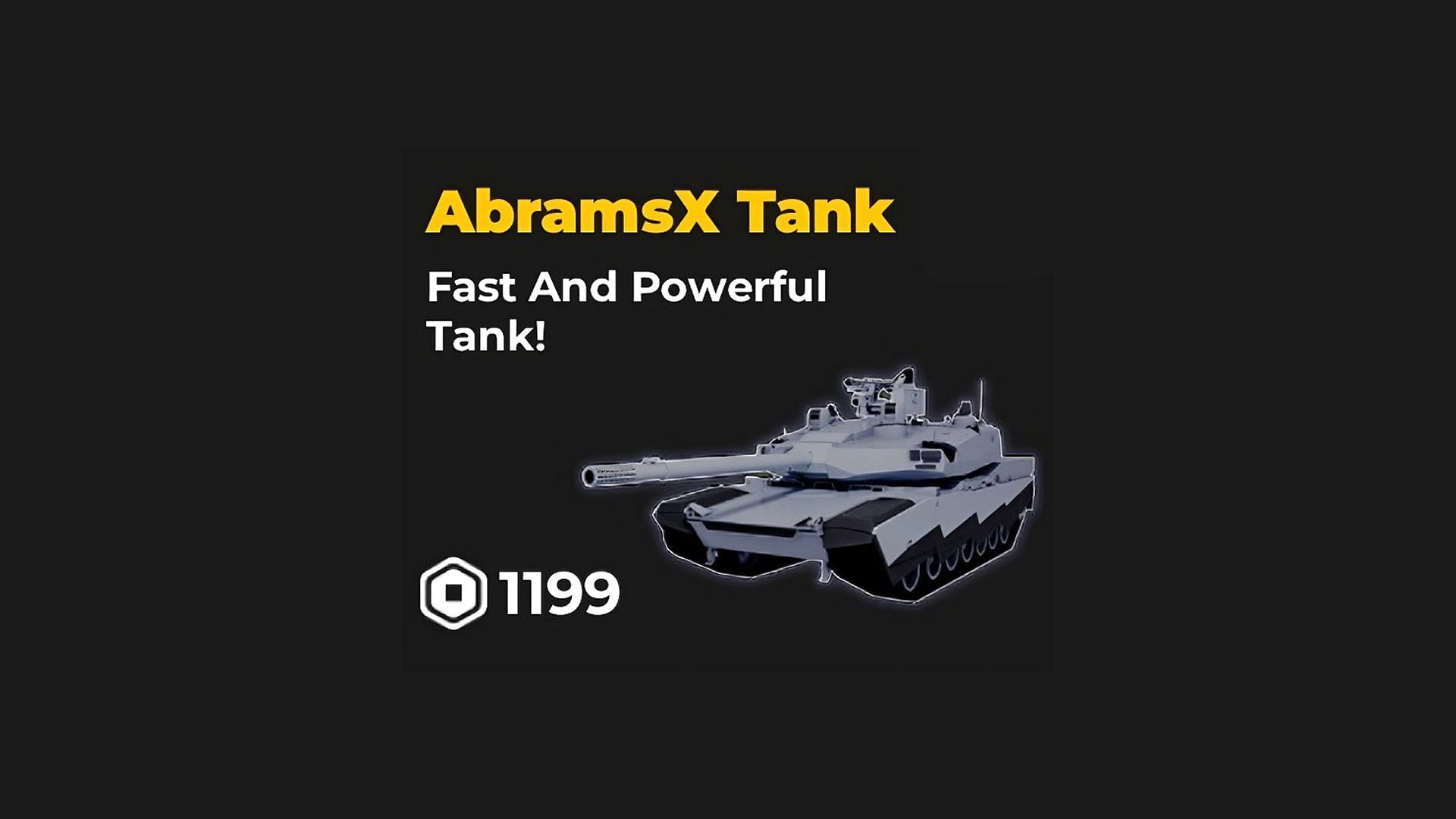 AbramsX Tank (Image via Roblox || Sportskeeda)