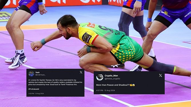 “More than Pawan and Shadloui??” - Fans left in splits as Tamil Thalaivas sign Sachin Tanwar for Rs. 2.15 crore at Pro Kabaddi 2024 Auction