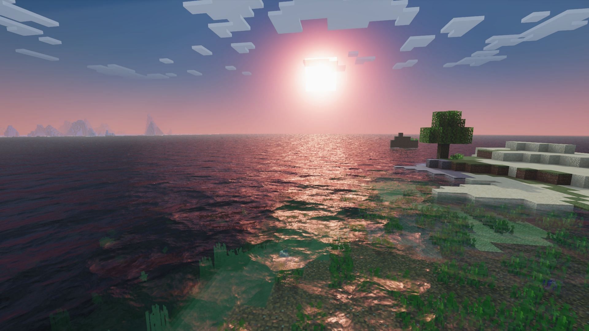 Native support for realistic waves has been enabled for the Deferred Technical Preview. (Image via Mojang)