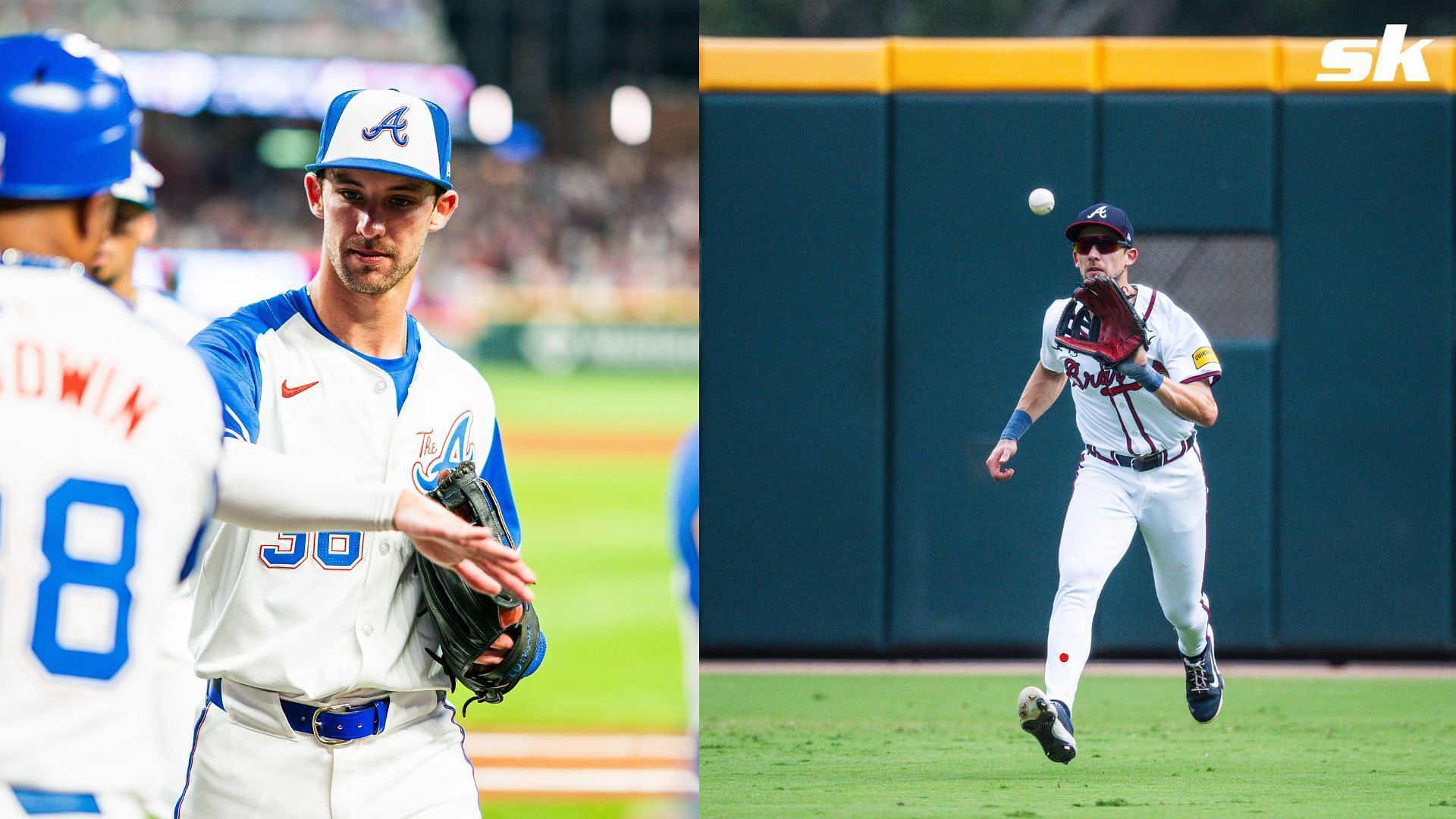 Braves outfielder Eli White made a pivotal catch in the ninth inning on Tuesday