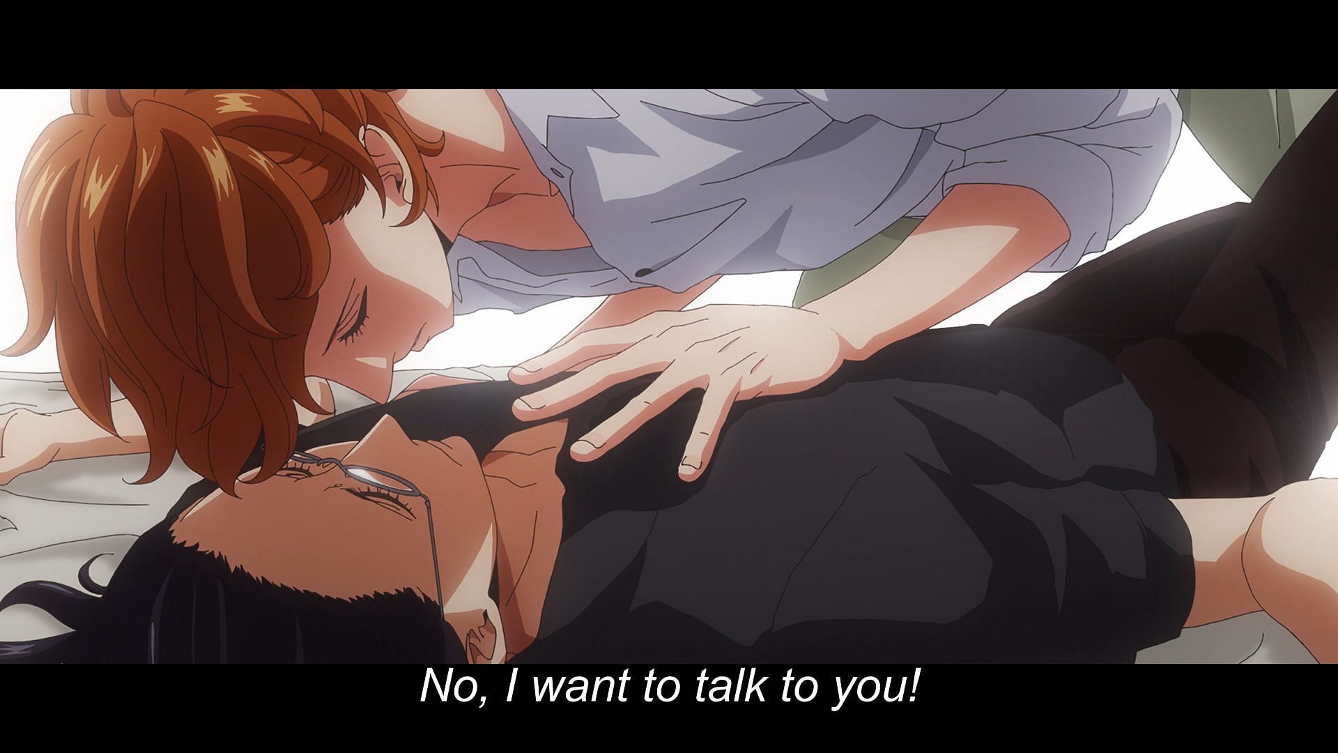 Jin and Giichi share an intimate moment (Image via Studio Deen)