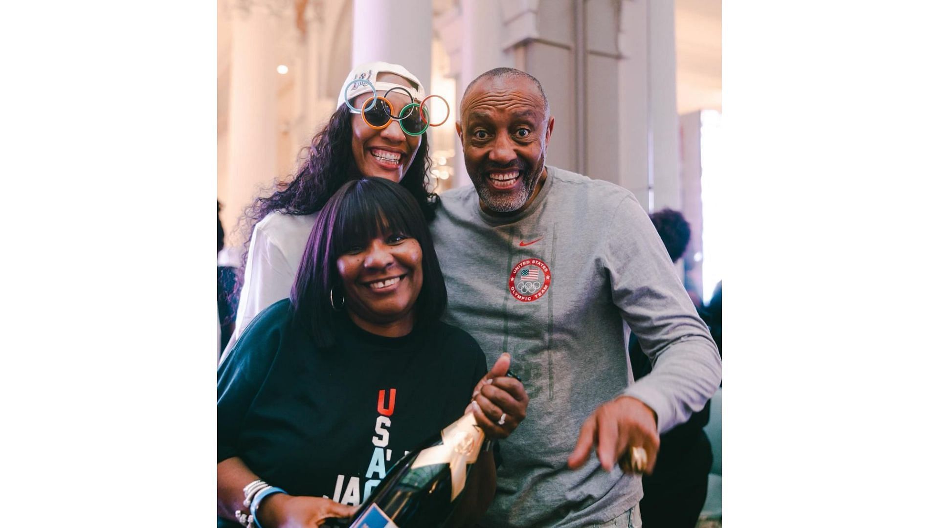 A'ja Wilson celebrates winning gold at the 2024 Paris Olympics. Image Credit: IG account of A'ja Wilson