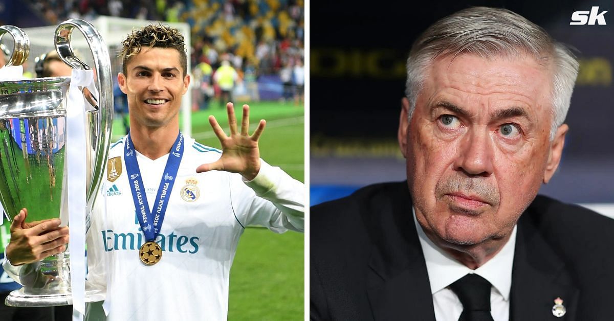 Carlo Ancelotti responds when asked about experience of managing the Real Madrid legend.