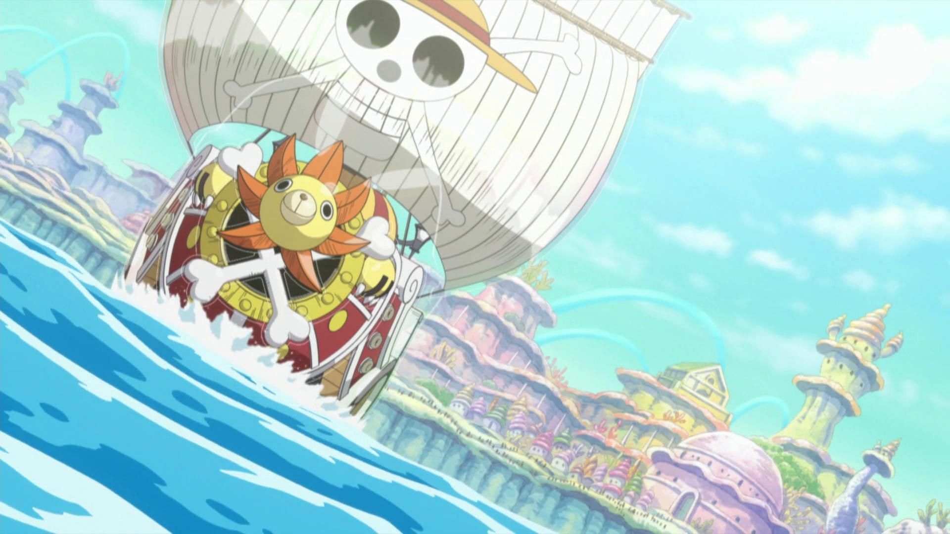 The Straw Hats in Fish-Man Island (Image via Toei Animation)