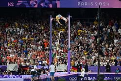 Explaining Mondo Duplantis' pole vault record at Paris Olympics in cricketing terms