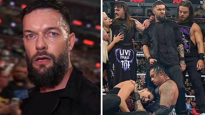 Finn Balor sends 2-word message to his real-life wife after attacking Damian Priest and Rhea Ripley on WWE RAW