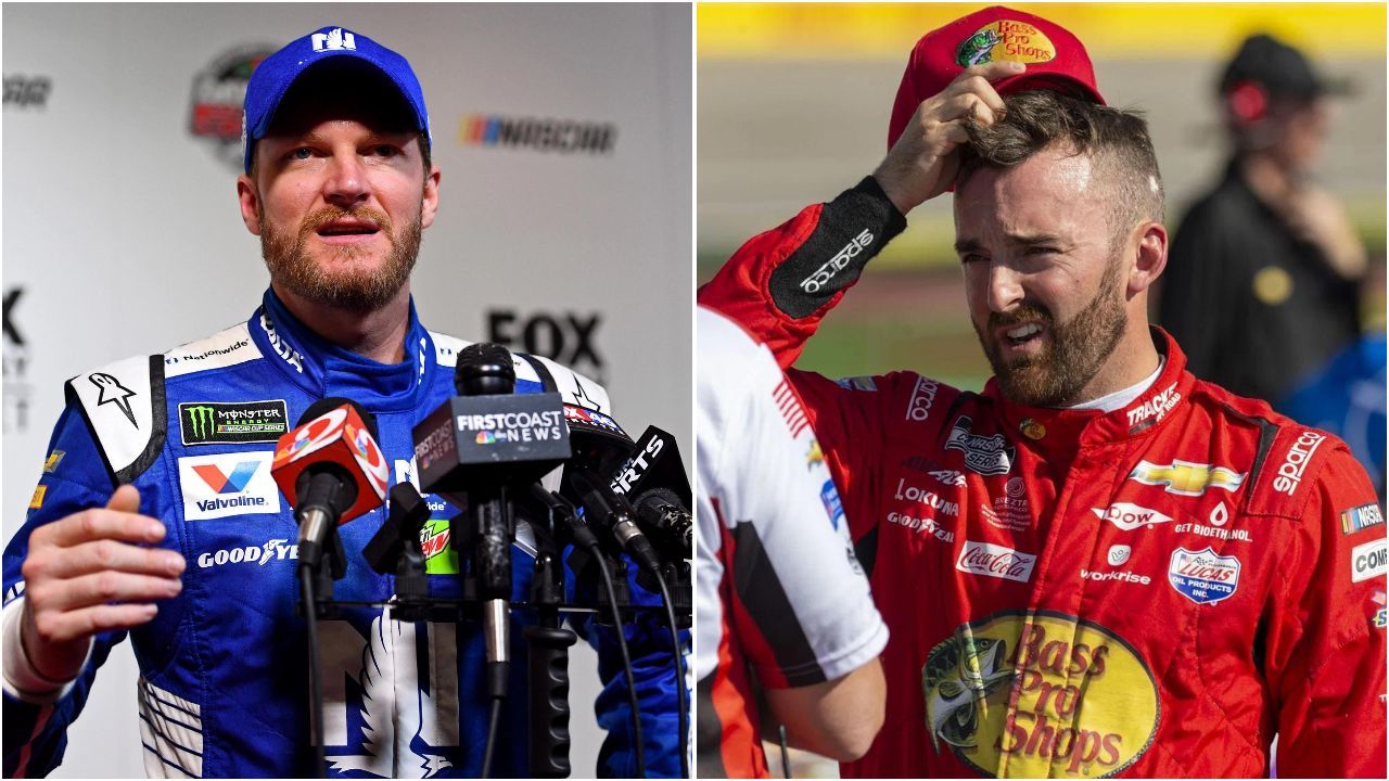 Dale Earnhardt Jr. (L), Austin Dillon (R)