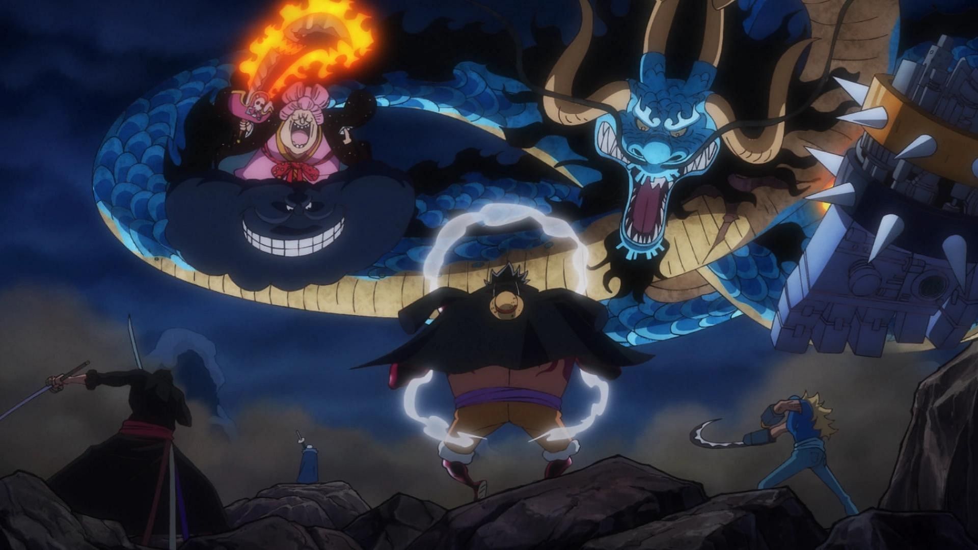 Big Mom and Kaido face off against the Worst Generation (Image via Toei Animation)