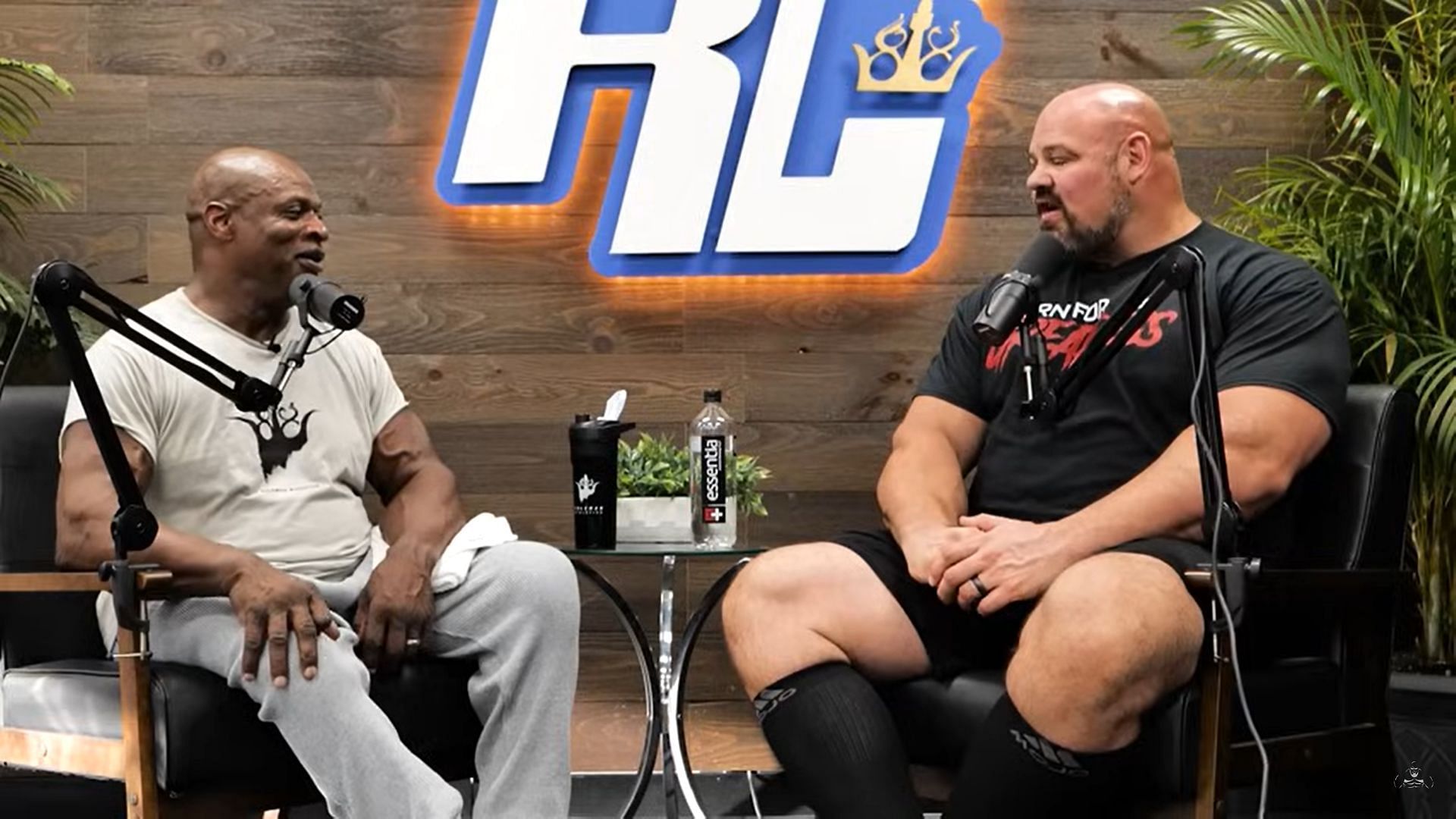 Shaw hosting Ronnie Coleman at a podcast, via @Shawstrength Podcast on Youtube