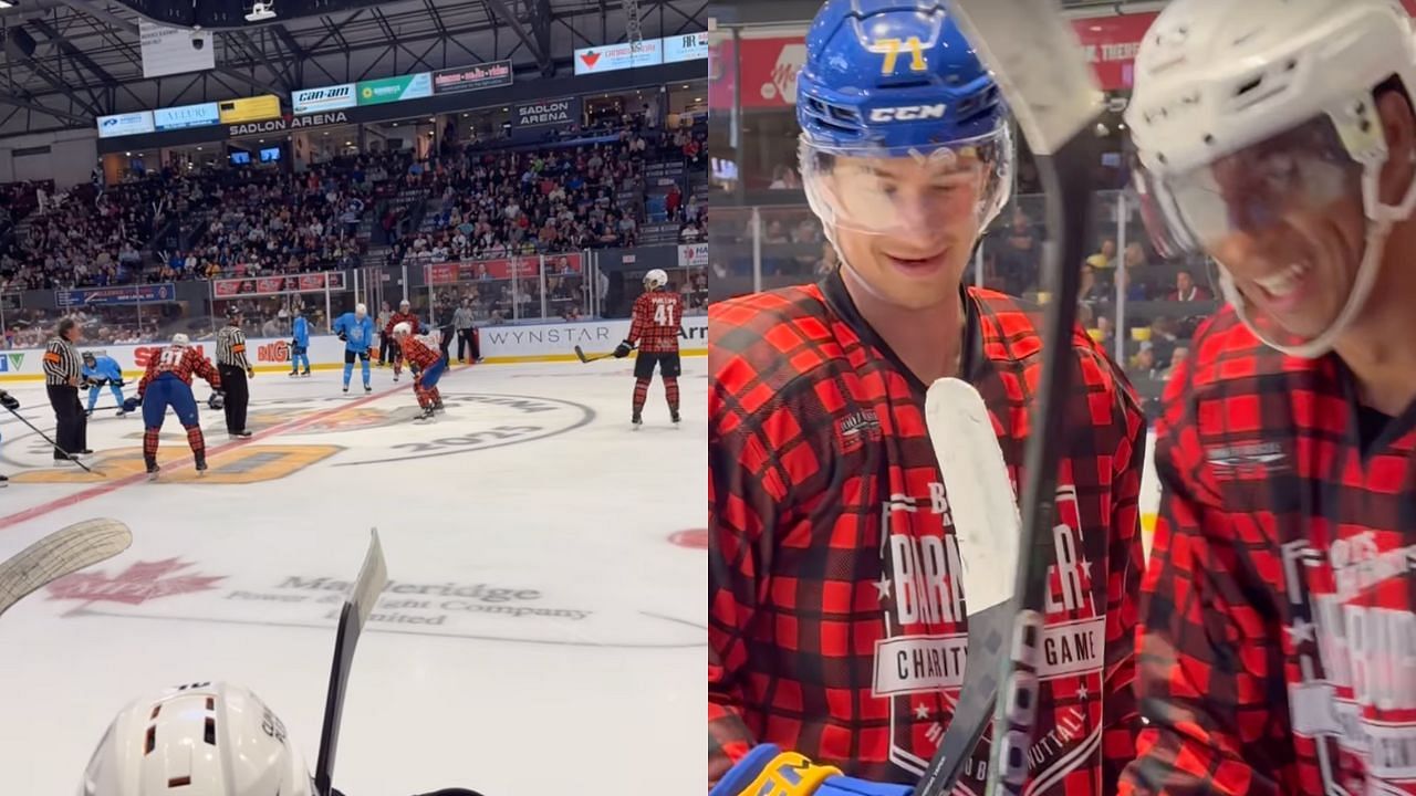 NHL stars came out for the all-star charity game (Instagram/mentalhealthhockey)