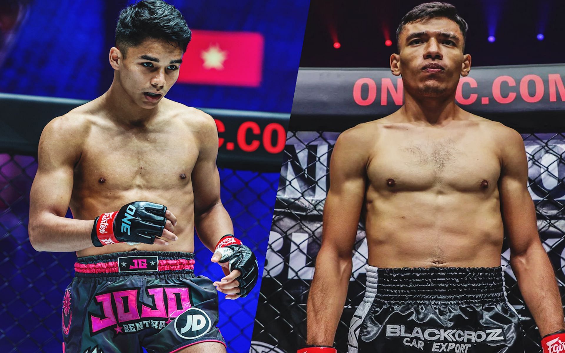 Young phenom Johan Ghazali (left) gets ready for his US debut against Josue Cruz (right) at ONE 168.