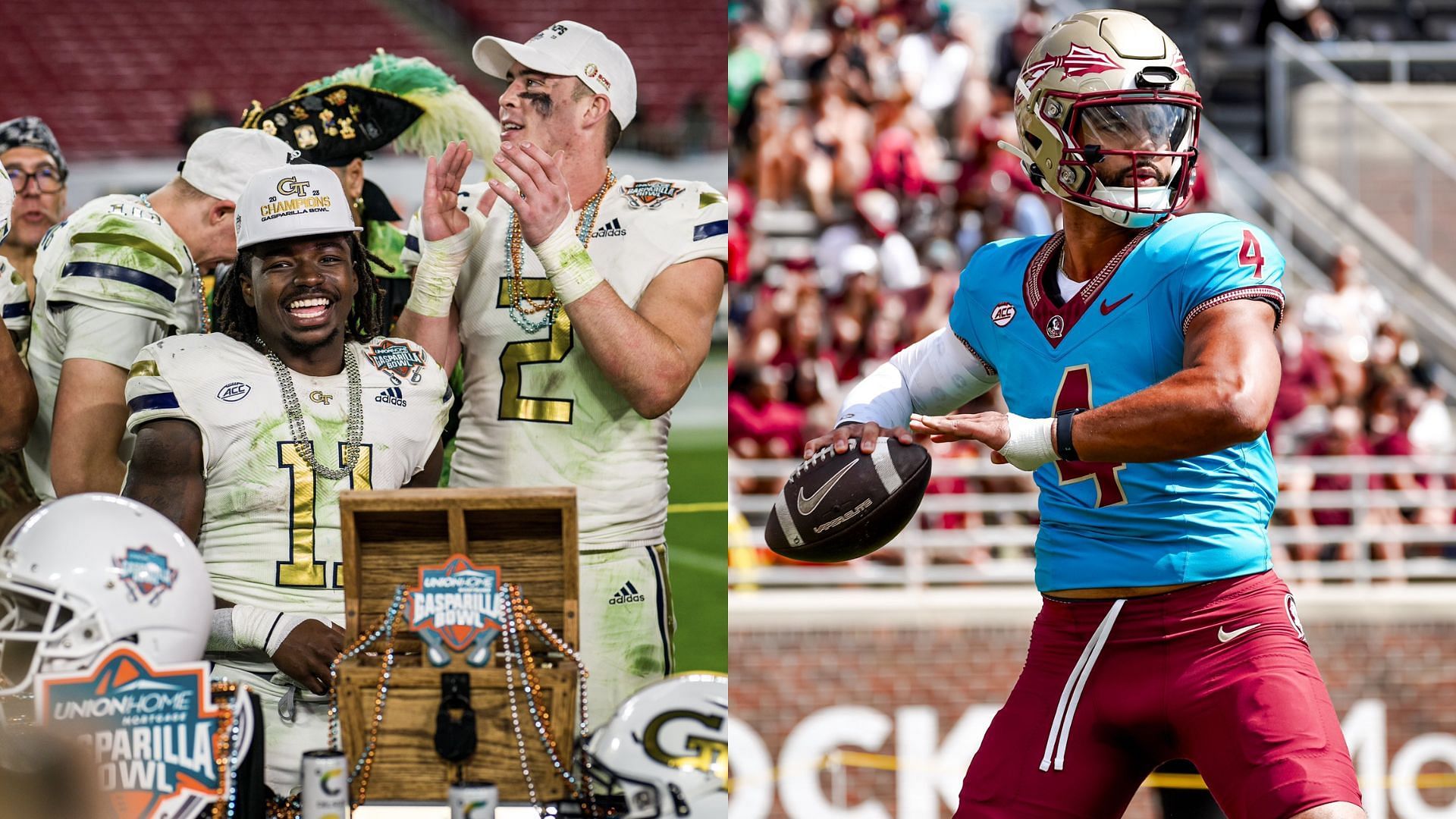 Images courtesy of Georgia Tech &amp; Florida State Athletics