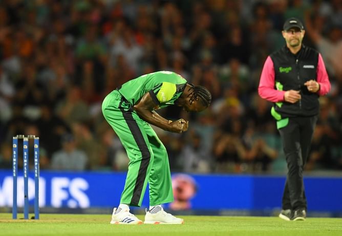 [Watch] Jofra Archer dismisses Liam Livingstone for a golden duck in super five heroics during The Hundred 2024 Eliminator