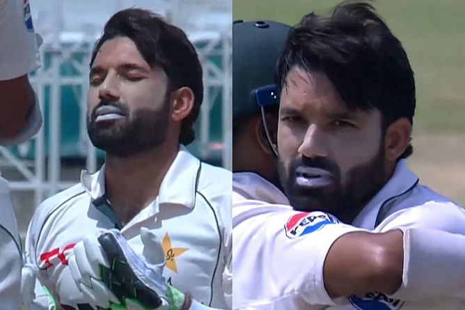 [Watch] Mohammad Rizwan reaches his century with a boundary during PAK vs BAN 1st Test 2024