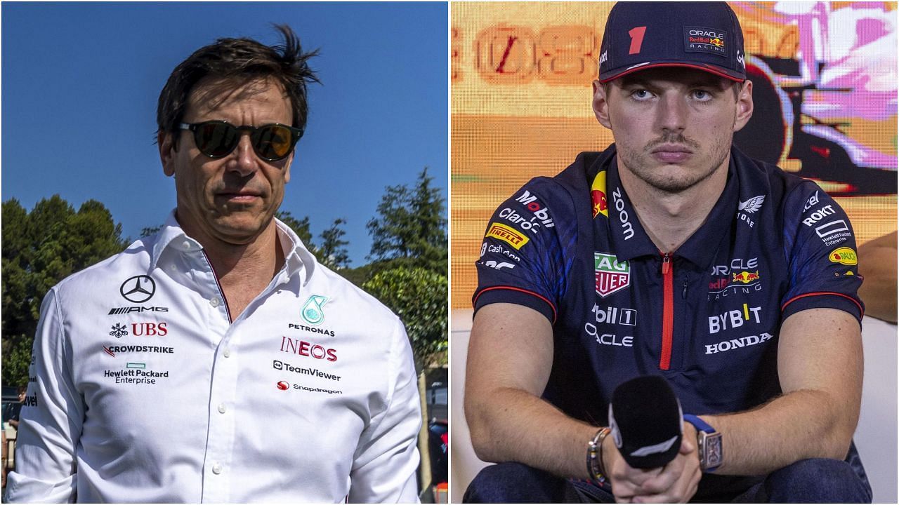 Max Verstappen and Toto Wolff. Credit: Getty Images.